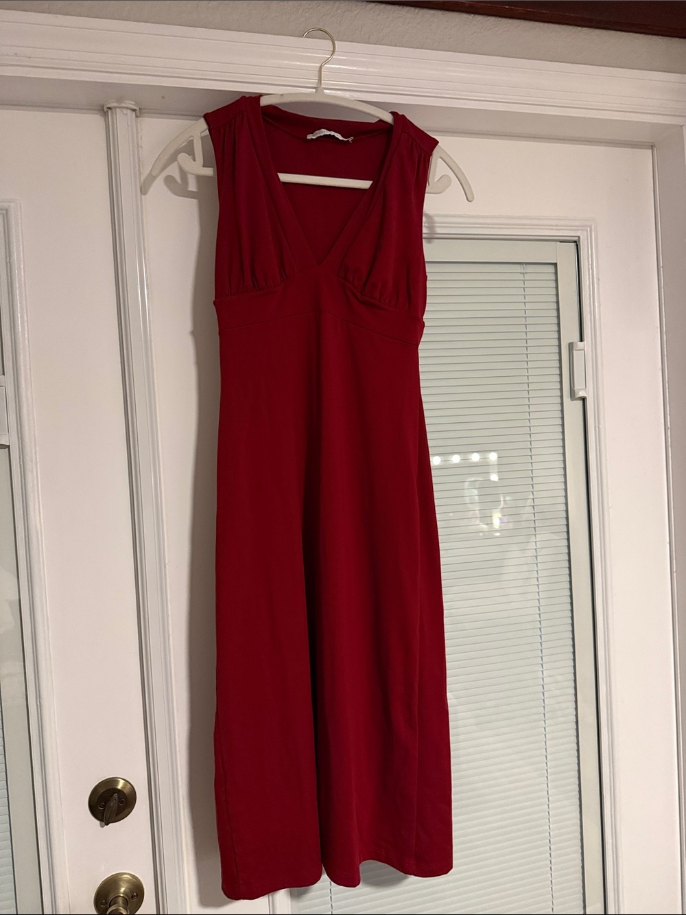 Susana Monaco Red Sleeveless V-Neck Maxi Dress
